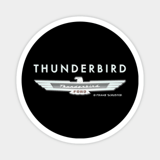 Thunderbird Emblem w Type Embossed Magnet